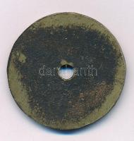 1940-1950 k. "Hideg - Meleg - Dr. Weiszburg Pál - Budapest" bronz épületgépész gyártói véd...