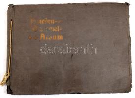 Régi különféle levélzárók, nagyrészt I. világháború előttiek, albumba ragasztva, 12 lapon kb. 300-40...