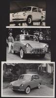 Retró autók, 4 db fotó, 8×12 és 20×25 cm