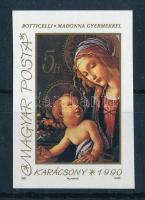 1990 Karácsony vágott bélyeg