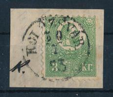 1871 Kőnyomat 3kr kivágáson "KOLOZSVÁR" (min 220.000)