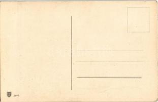 Húsvéti üdvözlet / Easter greeting art postcard. litho s: F. Sch. (apró szakadás / tiny tear)