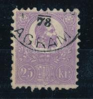 1871 Kőnyomat 25kr szépen centrált (min 55.000)