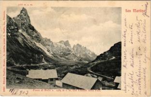 1903 San Martino di Castrozza (Südtirol), Passo di Rolle con Cimone della Pala (fl)