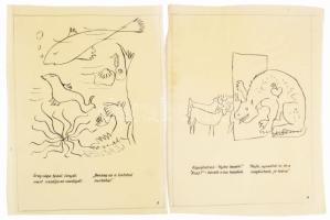 cca 1945 Devecseri Gábor: Állatkerti útmutató. Borsos Miklós rajzaival. A könyv 1945-ben megjelent e...