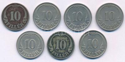 1926-1940. 10f Cu-Ni (7xklf) T:XF-VF patina
Adamo P3