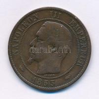 Franciaország / Második Császárság 1853A 10c bronz "III. Napóleon" T:VF France / Second Empire 1853A 10 Centimes bronze "Napoleon III" C:VF Krause KM#771.1