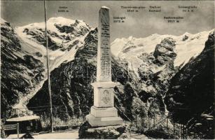 1913 Passo dello Stelvio, Stilfser Joch (Südtirol); Panorama vom Weissen Knott und Ortler / mountain...