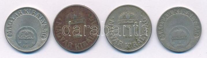 1926. 20f + 50f + 1938. 20f + 1940. 50f T:XF-VF patina