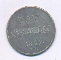 1849NB 6kr Ag T:XF  Adamo B2