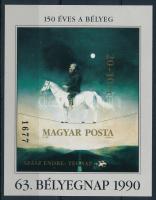 1990 Bélyegnap - Festmény XXV. vágott blokk (5.500)