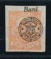 Nagyvárad 1919 Hírlapbélyeg VI. vízjellel, Bodor vizsgálójellel (20.000) (törés / folded)