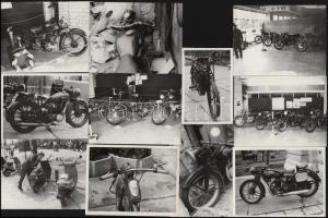 Motorkerékpárok fotói, 10 db, 9×12 cm