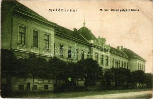 Mezőberény, M. kir. állami polgári iskola. Bartha János kiadása (EB)