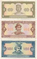 Ukrajna 1992. 1H + 2H + 5H T:F
Ukraine 1992. 1 Hryvnia + 2 Hryvni + 5 Hryven C:F
Krause 103., 104....