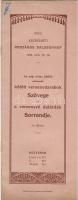 1909 A kecskeméti országos dalosünnep programja versenyző dalárdák sorrendje; Sziládi László nyomdája Kecskemét