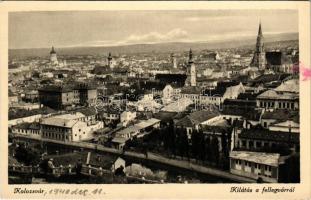 1940 Kolozsvár, Cluj; kilátás a Fellegvárról / general view (fl)