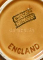 James Sadler and Sons régi angol teás kanna, jelzett, hibátlan (mázrepedéssel), m: 21 cm