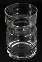 Lenardo design kristályüveg térelem / váza, jelzett, hibátlan, m: 19,5 cm