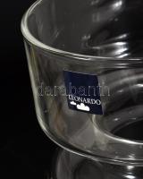 Lenardo design kristályüveg térelem / váza, jelzett, hibátlan, m: 19,5 cm