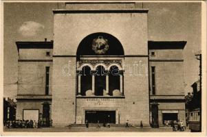 Temesvár, Timisoara; Opera si Teatrul de Stat / Operaház, színház, villamos, kerékpár / Opera house, theatre, tram, bicycle