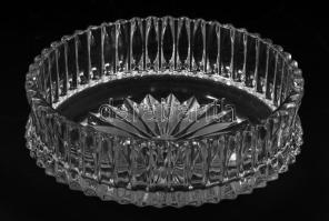 Ólomkristály kínáló, hibátlan, d: 21 cm, m: 7,5 cm