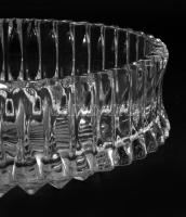 Ólomkristály kínáló, hibátlan, d: 21 cm, m: 7,5 cm