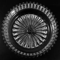 Ólomkristály kínáló, hibátlan, d: 21 cm, m: 7,5 cm