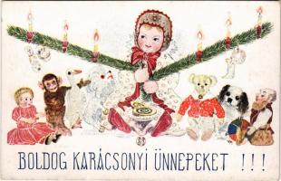Boldog Karácsonyi Ünnepeket!!! Országos Anya és Csecsemővédő Egyesület kiadása 1008. sz. / Christmas...
