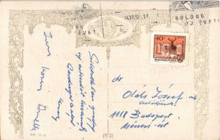 Boldog Ünnepeket! Országos Anya és Csecsemővédő Egyesület kiadása 928. sz. / Christmas greeting art ...