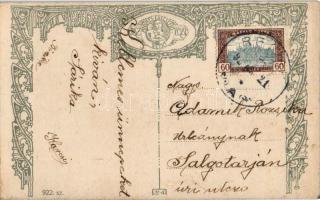 Boldog Ünnepeket! Országos Anya és Csecsemővédő Egyesület kiadása 922. sz. / greeting art postcard, ...