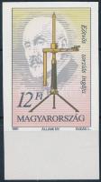 1991 Eötvös torziós ingája vágott ívszéli bélyeg (4.000)