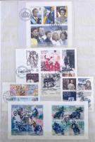 Svédország gyűjtemény iratrendezőben, benne füzetlapok, összefüggések