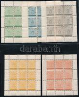 Svédország 1955 100 éves a svéd bélyeg - Stockholmia bélyegkiállítás kisívsor Mi 406-410 (Mi EUR 150.-)