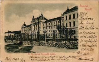 1898 Pécs, M. kir. honvéd hadapródiskola. Günsberger Lajos kiadása (EM)