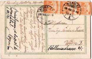 1924 Kellemes Karácsonyi Ünnepeket! / Christmas greeting art postcard (EB)