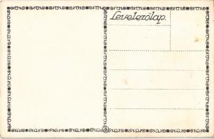 Boldog Újévet! Magyar folklór művészlap. Rigler J. E. / New Year greeting art postcard, Hungarian fo...