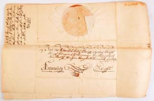 1776 Körmöcbánya (Kremnitz SK) nak küldött udvari levél tanúvallomás felvételéről ami a város gazdál...