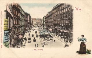 Vienna Graben with the shop of August Klein (EK)