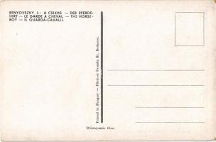 A csikós. Magyar folklór művészlap / Hungarian folklore art postcard s: Benyovszky István (EK)