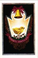 Húsvéti üdvözlet. Magyar művészlap. Rigler József Ede R.J.E. 308. / Hungarian Easter greeting art po...