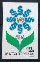 1991 Emberi Jogok Egyetemes Nyilatkozata II. vágott bélyeg (5.000)