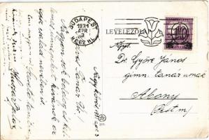 1931 Húsvéti üdvözlet. Magyar művészlap. Rigler József Ede R.J.E. 309. / Hungarian Easter greeting a...