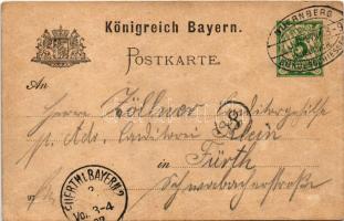 1897 Nürnberg, Nuremberg; XII. Deutsches Bundesschiessen. Verlag von Fritz Schardt / 12th German fed...