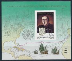 1991 Amerika felfedezésének 500. évfordulója vágott blokk (12.000)