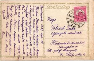 1927 Kellemes húsvéti ünnepeket! Magyar művészlap. Rigler József Ede R.J.E. / Hungarian Easter greet...