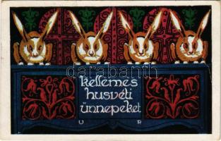 1926 Kellemes húsvéti ünnepeket! Magyar művészlap. Rigler József Ede R.J.E. / Hungarian Easter greet...