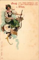Wien, Vienna, Bécs; Kaiser-Jubiläums- und V. österr. Bundesschiessen 1898. Alex. J. Klein / shooting...