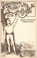 Verein Deutscher Turner Wiens / German sport advertisement, coat of arms (EK)