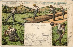 German sport advertisement. Conrad Jäger litho s: G. Richter (vágott / cut)